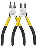 BOOSDEN 6.5" Wire Cutters, 2 Pack, Precision Side