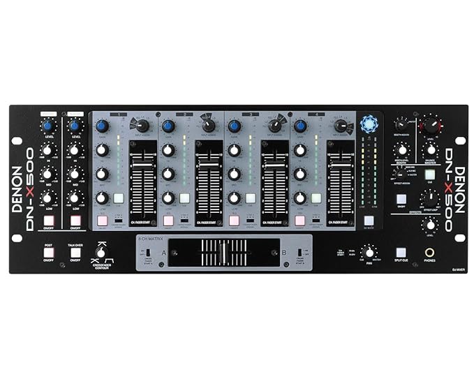Denon DNX500 Professional Rackmount DJ Mixer Musical