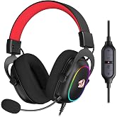 Redragon H510 Zeus-X RGB Wired Gaming Headset - 7.1 Surround Sound - 53MM Audio Drivers in Memory Foam Ear Pads w/Reliable Fabric Cover- Multi Platforms Headphone - USB Powered for PC/PS4/NS