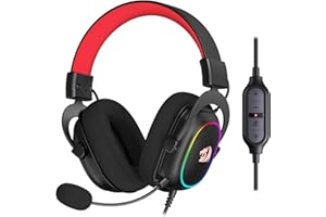 Redragon H510 Zeus-X RGB Wired Gaming Headset - 7.1 Surround Sound - 53MM Audio Drivers in Memory Foam Ear Pads w/Reliable Fa