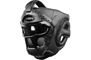 ZHENGTU Boxing Headgear Protective Gear with Removable Face Grill – Adjustable Martial Arts Helmet for MMA, Muay Thai, BJJ, K