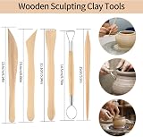 Xiaomoyu Clay Tools Set 10 pcs Wooden Polymer Clay Sculpting Kit view 3