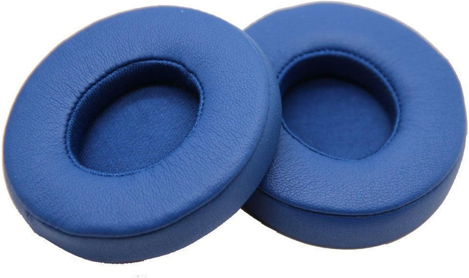 Memory Foam Ear Cover Protein Leather Ear Cushion Replacement Parts Earpads for Solo 2 Wired / Wireless On Ear Headphones Solo2 Solo3 (BLUE)
