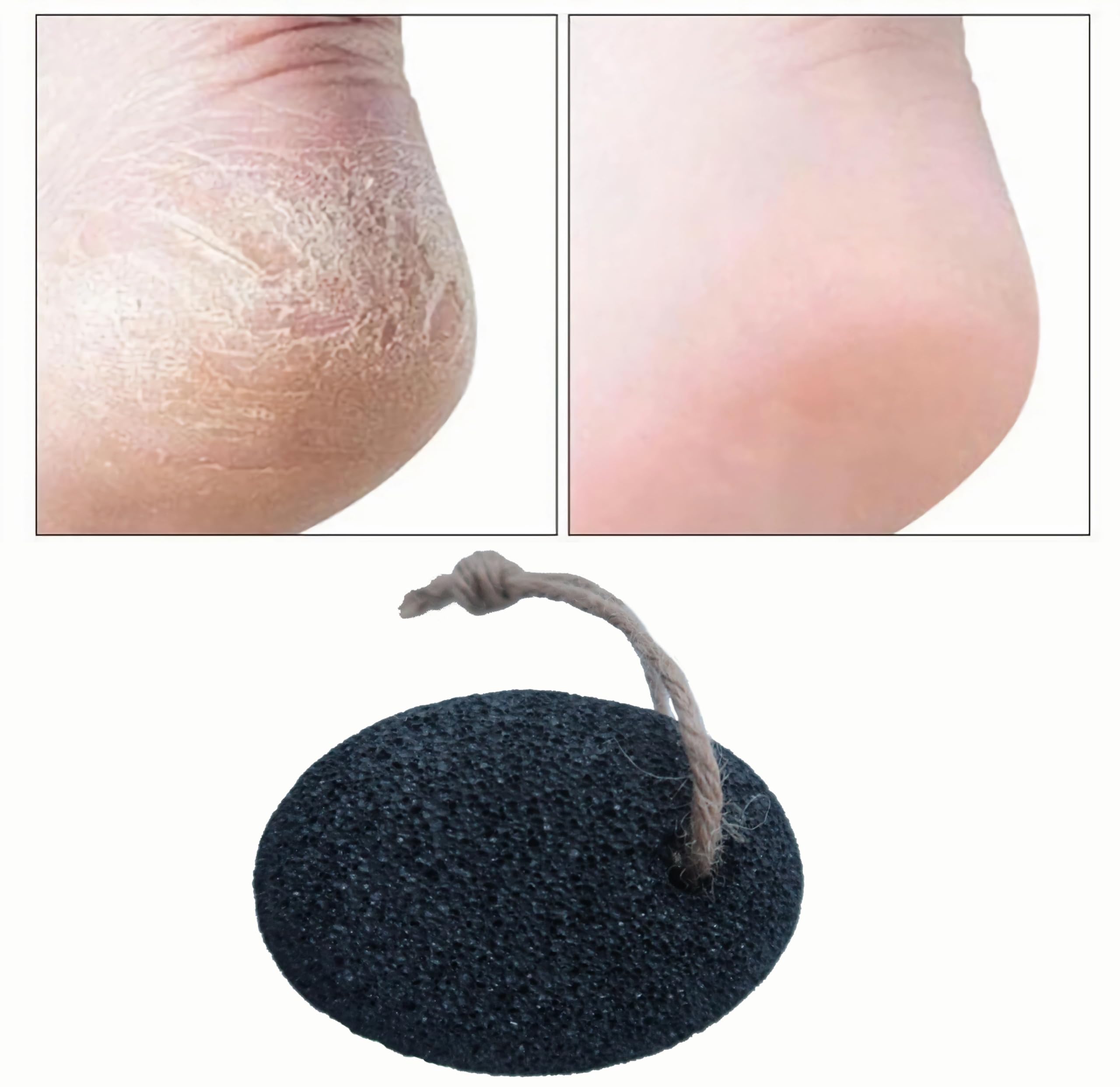Natural Volcanic Pumice Stone for Feet & Hands. Foot Scrubber for Dead Skin Remover & Deep Cleansing, Cone Shape Stone for Hard-to-Reach Areas Corn Removal, 2 Pcs, Ready-to-Gift Design