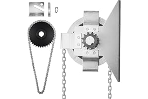 NULTRUMA Garage Door Jackshaft Chain Hoist, Heavy-Duty Wall Mount Jackshaft Garage Door Openers 3:1 Reduction Drive for Roll 
