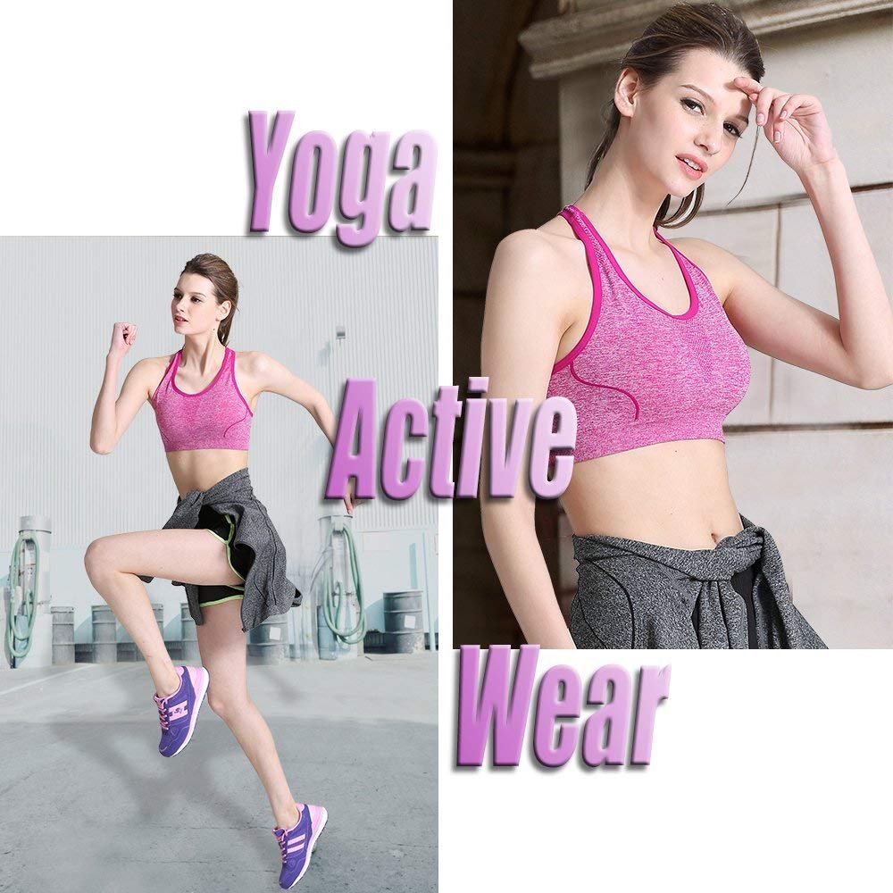 CAMEL Frauen Mode Sport Bras Nahtlose Workout Racerback BH Yoga Kompression Tops Fitness Activewear für Gym