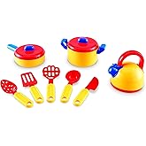 Learning Resources Pretend & Play Cooking Set - 10 Pieces, Ages 3+, Kitchen Food Toys for Toddlers, Gifts for Kids