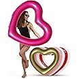 The Original Heart Pool Floats for Adults by LOTELI – Thicker & Stronger – Large Inflatable Pool Floats for Parties Bachelorette Wedding Float – River Lake Beach Raft - Durable & Easy to Inflate