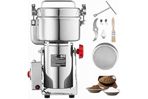 Uargd 1000g Electric Grain Mill Grinder, 3000W High-Speed Stainless Steel Pulverizer for Dry Grains, Spices, Cereals, Coffee,