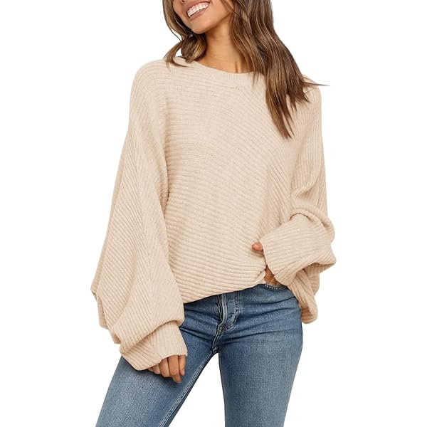 Amazon.com: HGps8w Womens Off The Shoulder Oversized Sweater Loose