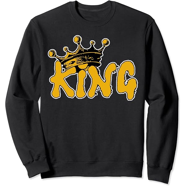 Amazon.com: King Crown Gold T-Shirt - Graffiti Design Long