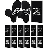 Ramede 12 Pairs Thank You for Being Awesome Appreciation Socks Novelty Socks Presents Graduation Birthday Gifts Thank You Gifts for Teacher Friends Coworkers Volunteer Employee Men Women