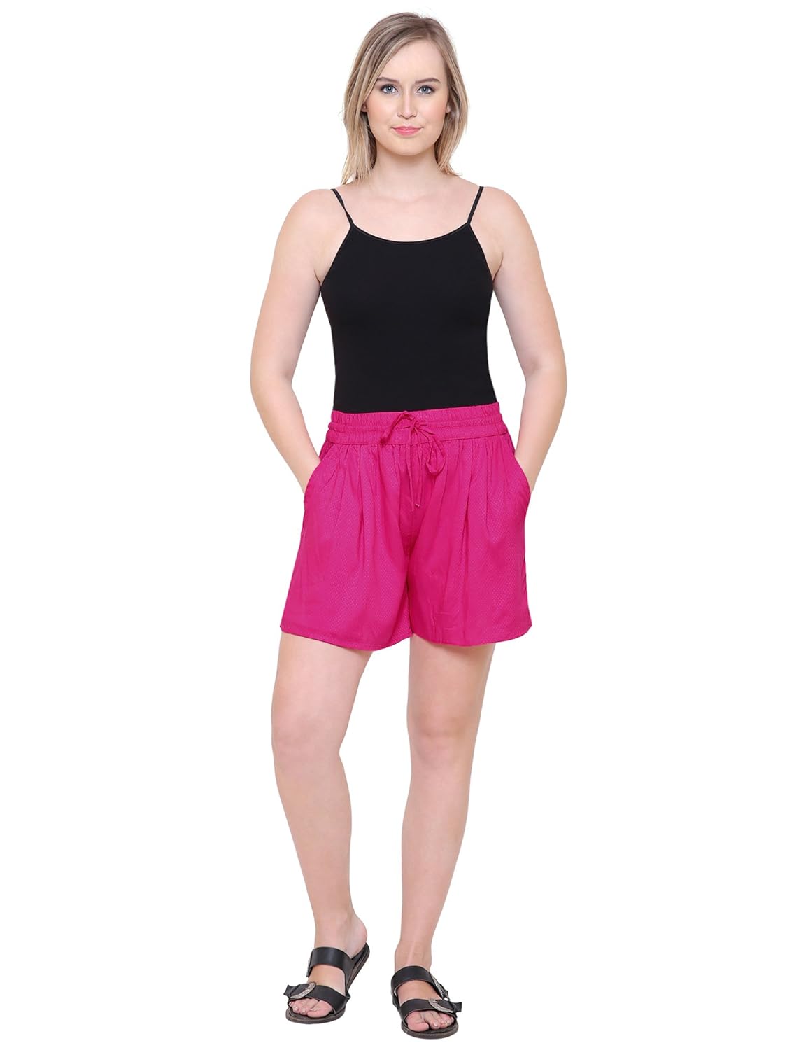 mansicollections magenta short for women