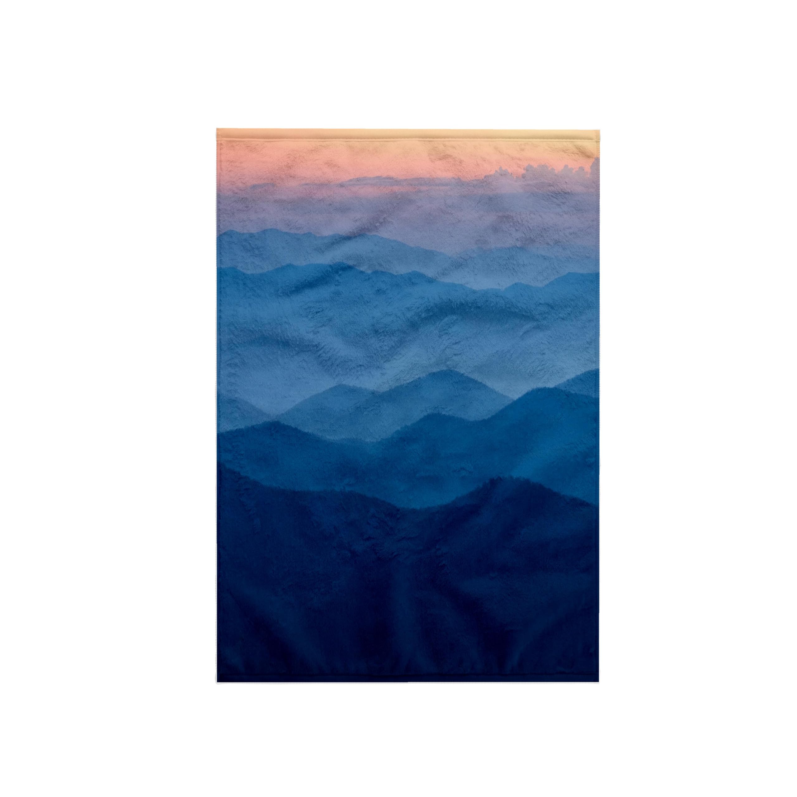 3dRose North Carolina, Smoky Mountains, Dusk From Blue Ridge Parkway Towel, White, 15 x 22-Inch