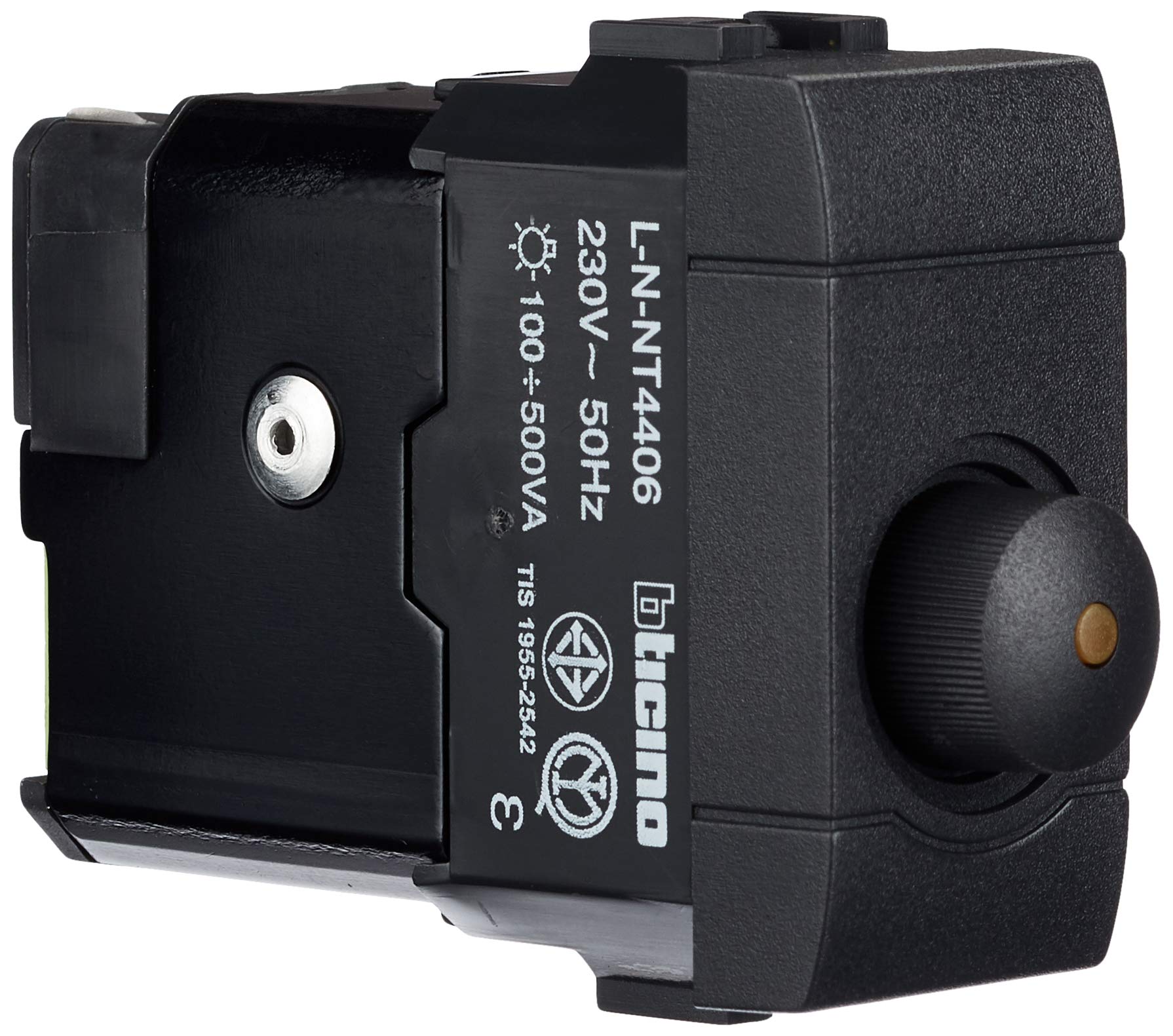 BTicino Living International L4406 Resistive Load Dimmer, 500 W, 1 Module