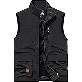 Gihuo Men's Lightweight Quick Dry Outdoor Multi Pockets Fishing Vest