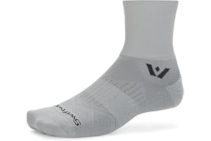 Swiftwick ASPIRE FOUR Trail Running, Cycling Crew Socks, Firm Compression Fit