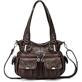 Purses and Handbags for Women Large Hobo Shoulder Bags Soft PU Leather Multi-Pocket Tote Bag | Large, Soft, PU Leather, Multi-Pocket