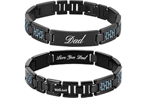 WILLIS JUDD Wills Judd Mens Dad Bracelet Fathers Day Gift From Daughter Son In Gift Box Unique Idea For Dad