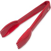 Carlisle FoodService Products 460605 Carly Salad Tong, 6" Salad Tong, Red, 1 Pack