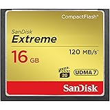 SanDisk SDCFXS-016G-X46 Extreme CompactFlash UDMA7 Memory Card up to 120 MB/s read - 16 GB