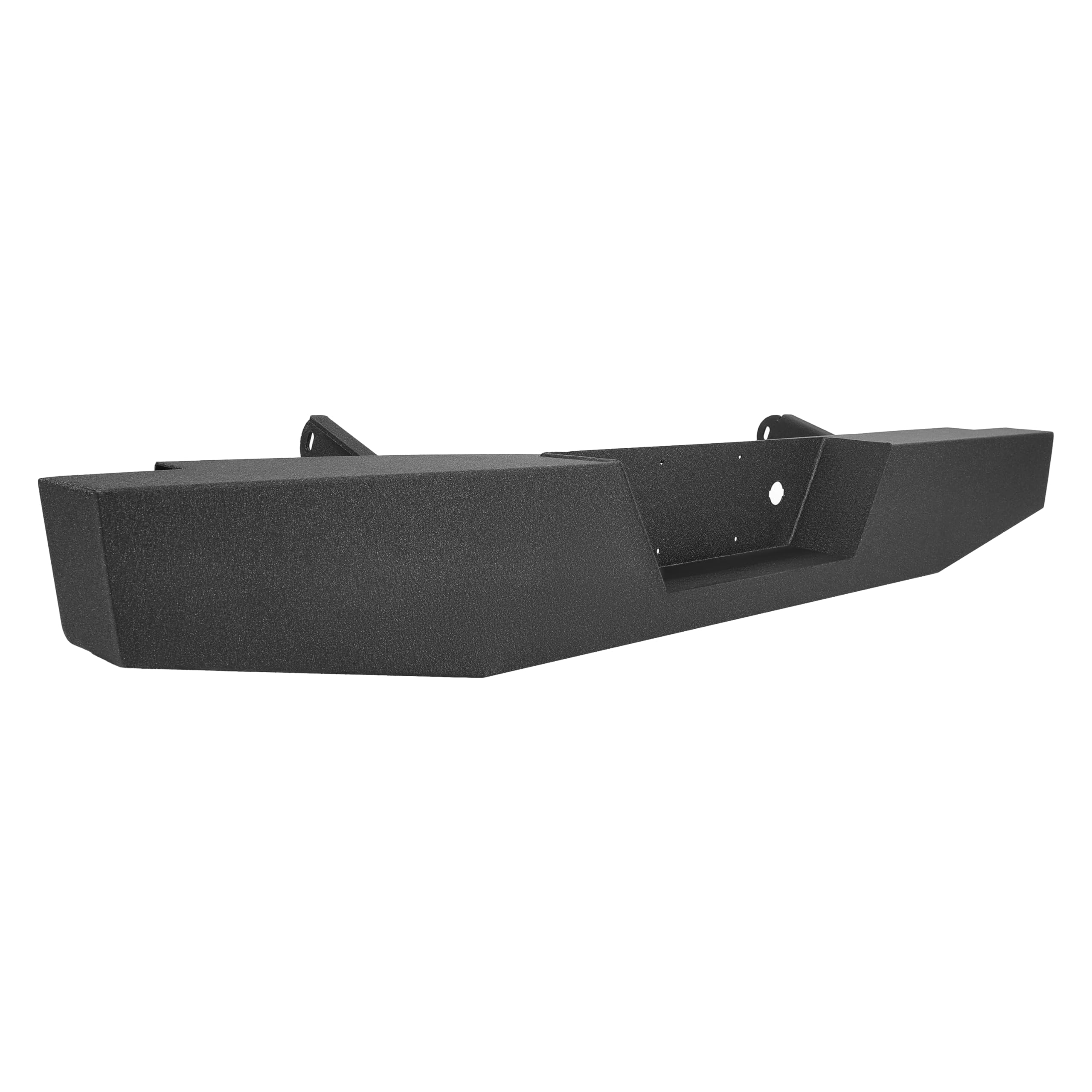 Photo 1 of ***MISSING HARDWARE ***ALMULOO Rear Bumper Compatible with 1973-1998 Ford F150 F250 F350 Heavy Duty Steel