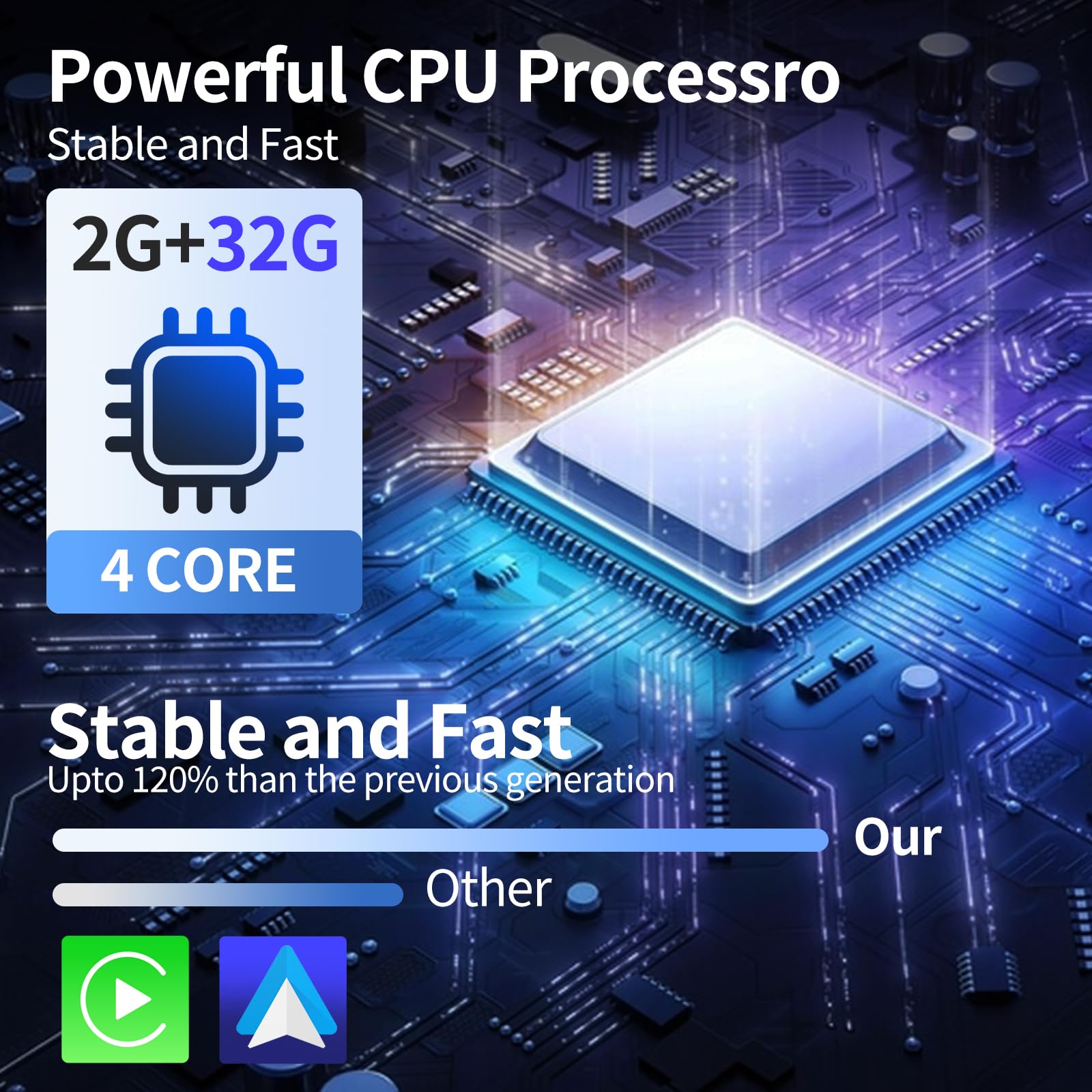 Car Stereo Radio for Toyota Tacoma 2005-2015 Radio Replacement 9 inch Touch Screen Wireless CarPlay & Android Auto Support GPS Navigation Bluetooth 4G WiFi DSP SWC FM Radio Backup Camera