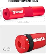 DMoose Fitness Barbell Pad Non-Slip EVA Foam Squat Pad with Safety Straps view 3