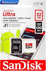 SanDisk Ultra 32GB microSDHC Card with Adapter A1 U1 98 MB/s