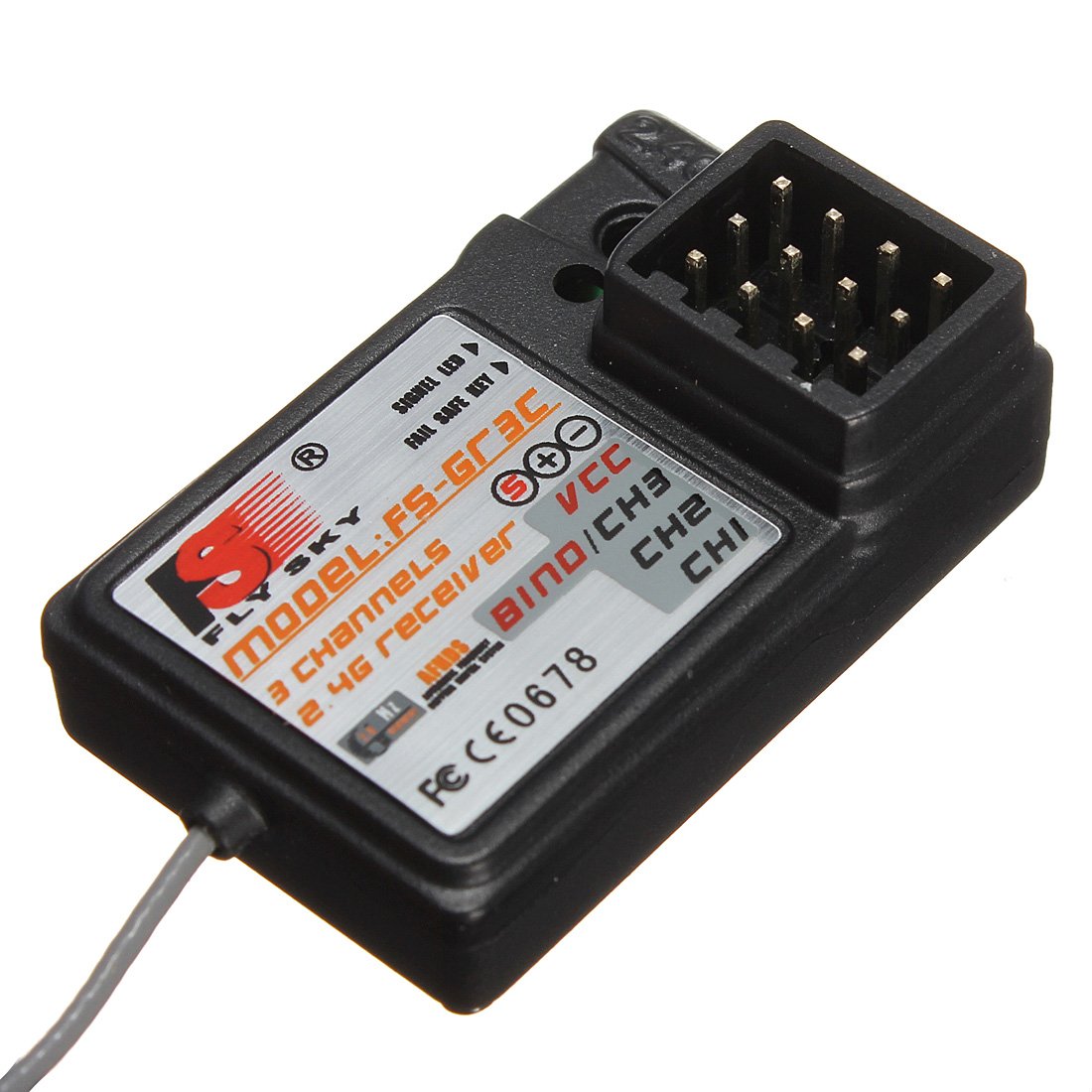 Flysky FSGT3B 3CH 2.4GHz Transmitter + Receiver for RC Car Boat