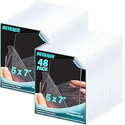 Plexiglass Sheet/Panel Acrylic 5 x 7-48 Pack PET