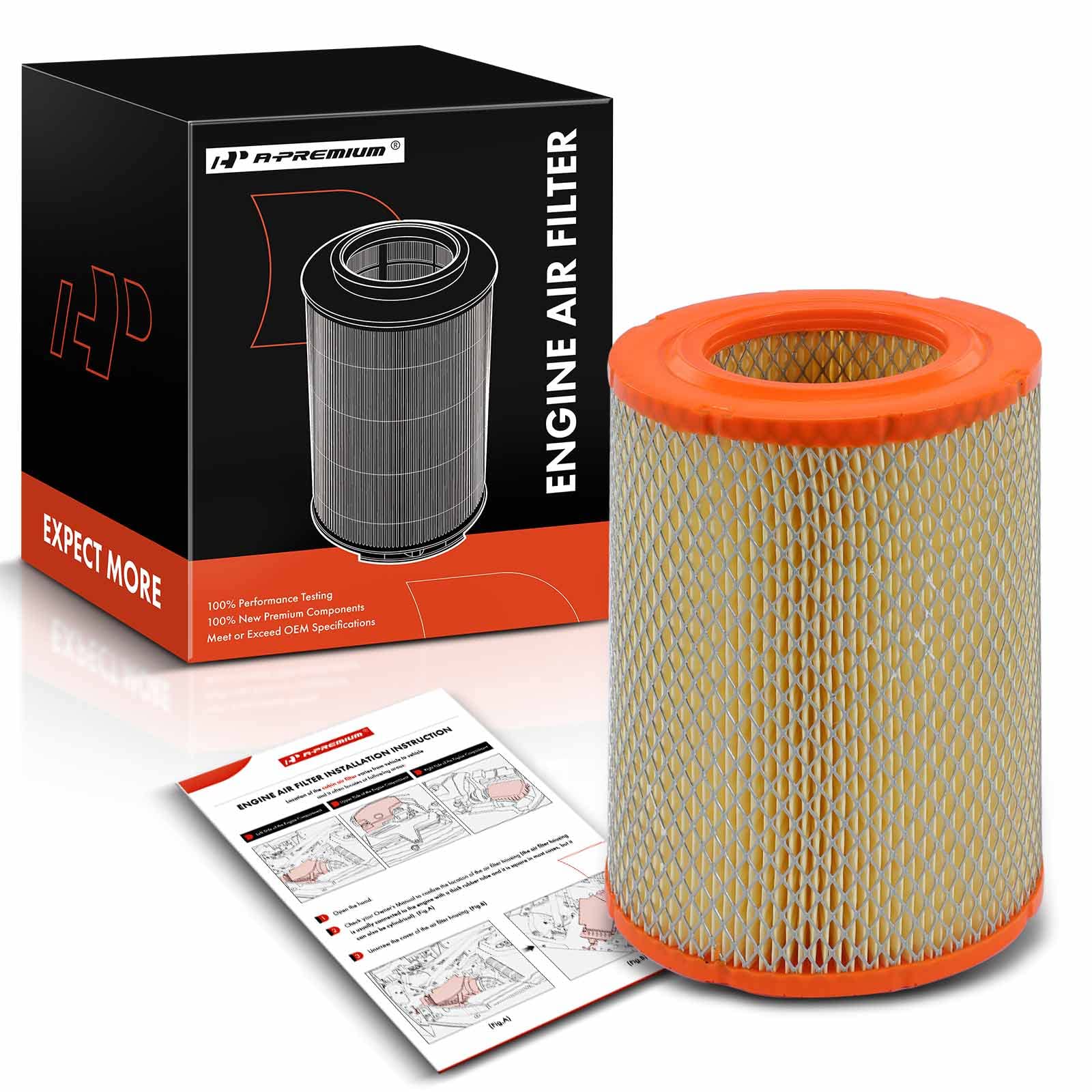 Photo 1 of A-Premium Engine Air Filter Compatible with Buick Rainier & Chevrolet Trailblazer & GMC Envoy & Isuzu Ascender & Oldsmobile Bravada & Saab 9-7x & Saturn Ion