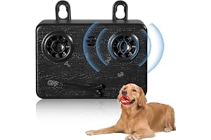 FETUIO Anti Barking Devices for Dogs, Ultrasonic Dog Bark Control Devices with 3 Modes, 50FT Bark Box Dog Barking Deterrent Devices, Dog Barking Silencer Indoor & Outdoor Safe. (Black) 1