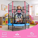 WestWood Galactica New Mini Trampoline 4.5ft with Safety Net Blue view 2