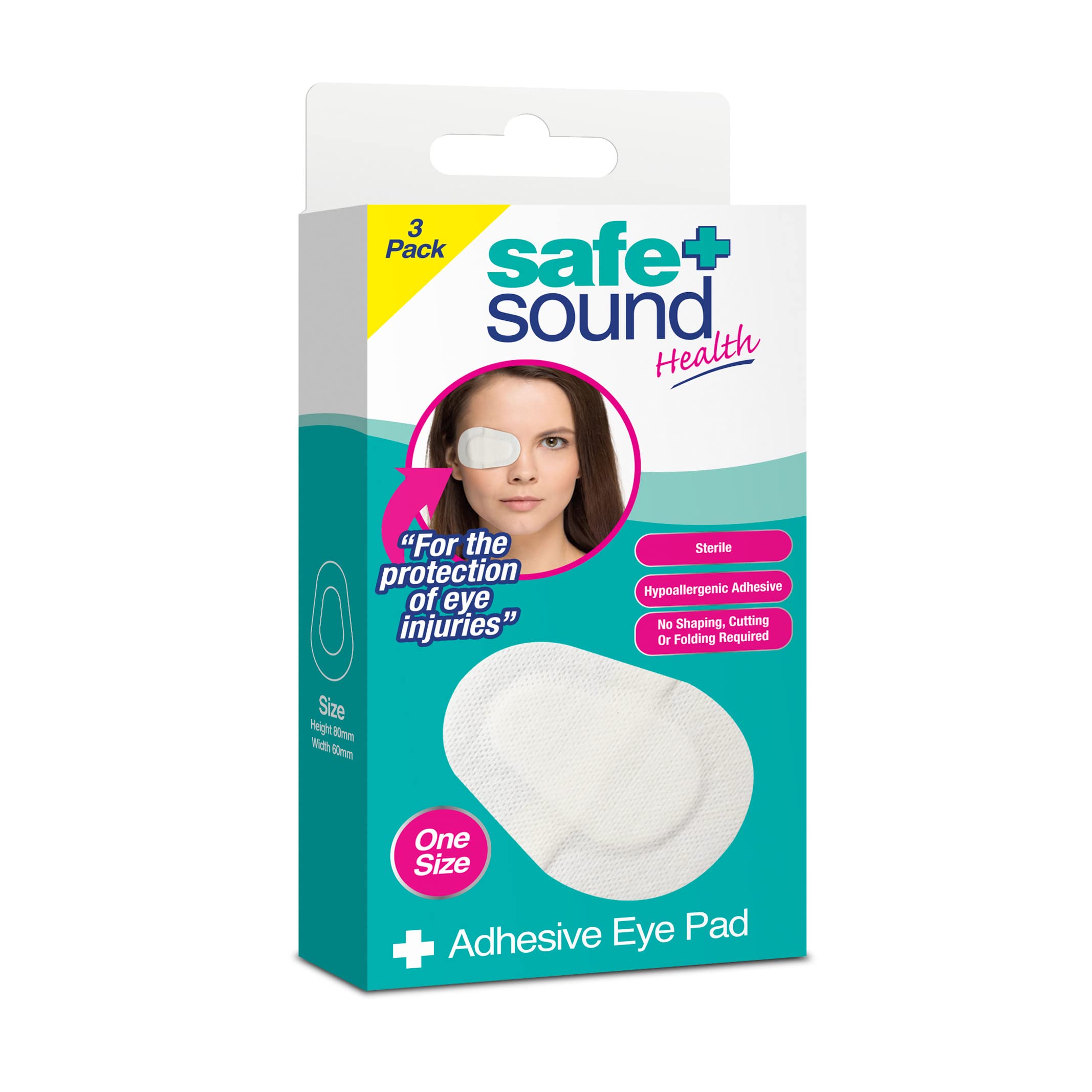 Safe & Sound Sterile Eye Pad With Adhesive
