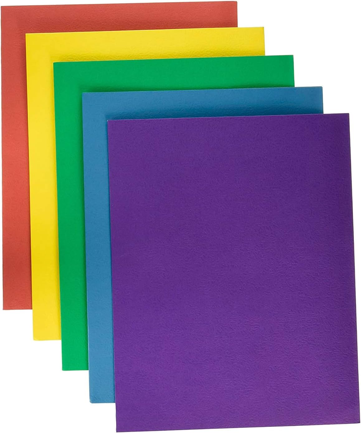 School Smart Extra Large 2-Pocket Folders, 9 x 12 Inches, Assorted Colors, Pack of 25 : Project Folders : Office Products