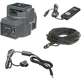 Bescor MP-101 Motorized Pan/Tilt Head with D-Tap Power Adapter and RE 20' Remote Extension Cord
