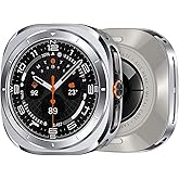 Suitisbest Metal Case for Samsung Galaxy Watch Ultra 47mm Case, Stainless Steel Protective Rugged Bumper Thin Frame with Ceramic-Like Back Cover for Galaxy Watch Ultra 47mm for Men Women