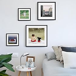 Solid Oak 10”x10” Picture Frame Matted to