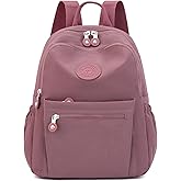 Tanweibago Mini Nylon Women Backpacks,11L Small Ladies backpacks Casual Lightweight Women Shopping Travel Daypack (Carmine)