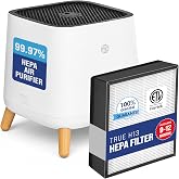 Smart Air(AKA Smart Health) Sqair Air Purifier|H13 HEPA 99.97%| Cleans up to 900 sq ft/30 mins, 23 - 52 dB| For Home, Bedroom, Office, Kitchen|Reduces Allergies, Smoke, Dust, Pet Odors