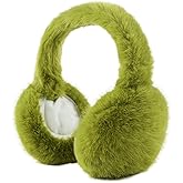 Zsedrut Winter Women Earmuff Foldable Ear Warmer Fluffy Ear Cover Warm Outdoor