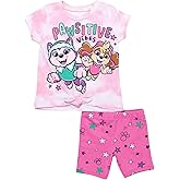 Paw Patrol Skye Everest Girls T-Shirt and Bike Shorts Outfit Set Toddler to Big Kid