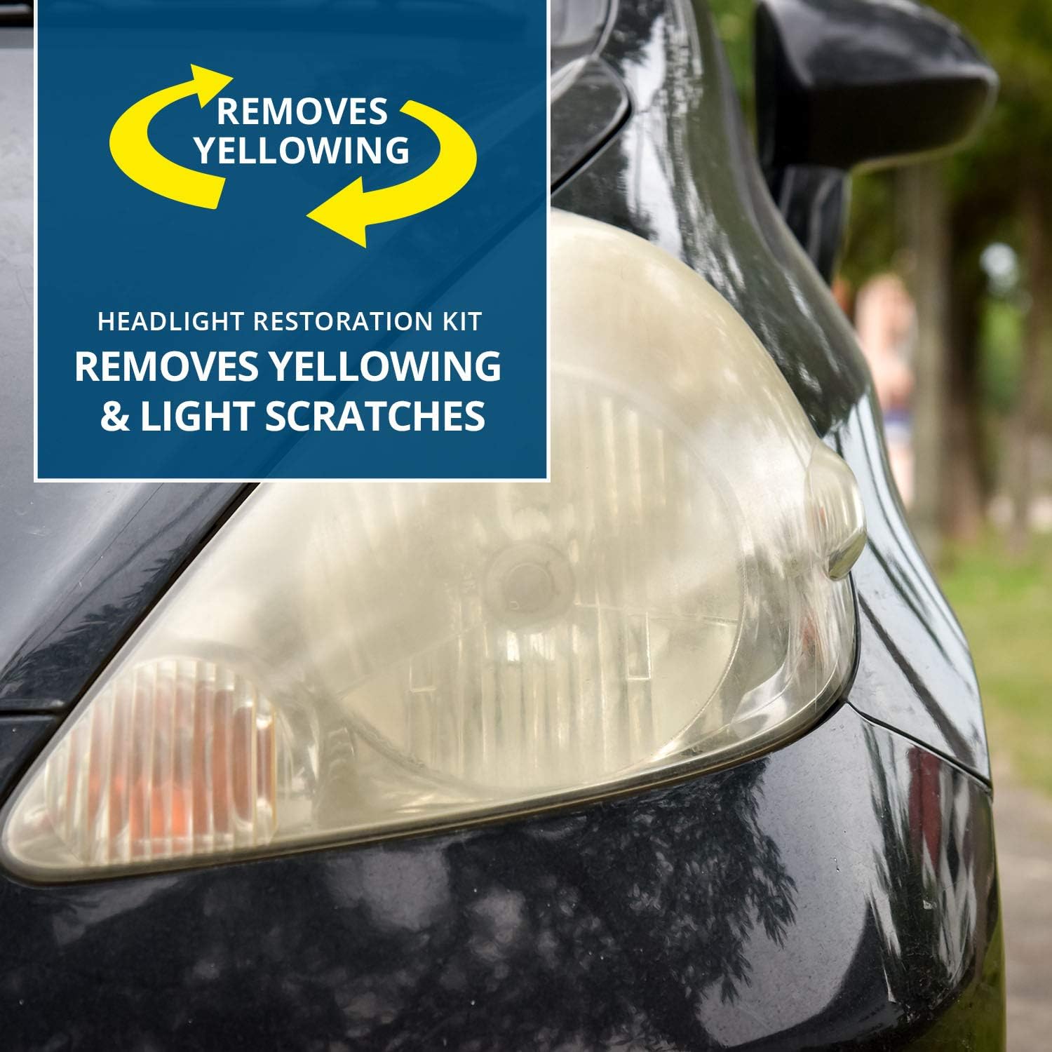 Quixx Headlight Restoration Kit Black, Yellow, Set - Image 4