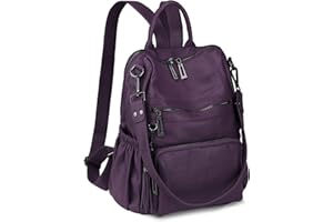 Uromee Travel Backpack Purse for Women Vegan Leather Ladies Fashion Tassel Shoulder Bag Convertible