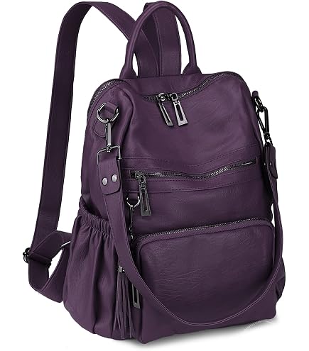 Soperwillton Women Backpack Purse Shoulder Handbags Travel Bag Set 2pcs | Soft Soperwillton Purse / Soperwillton Handbag - Official Website main image 4