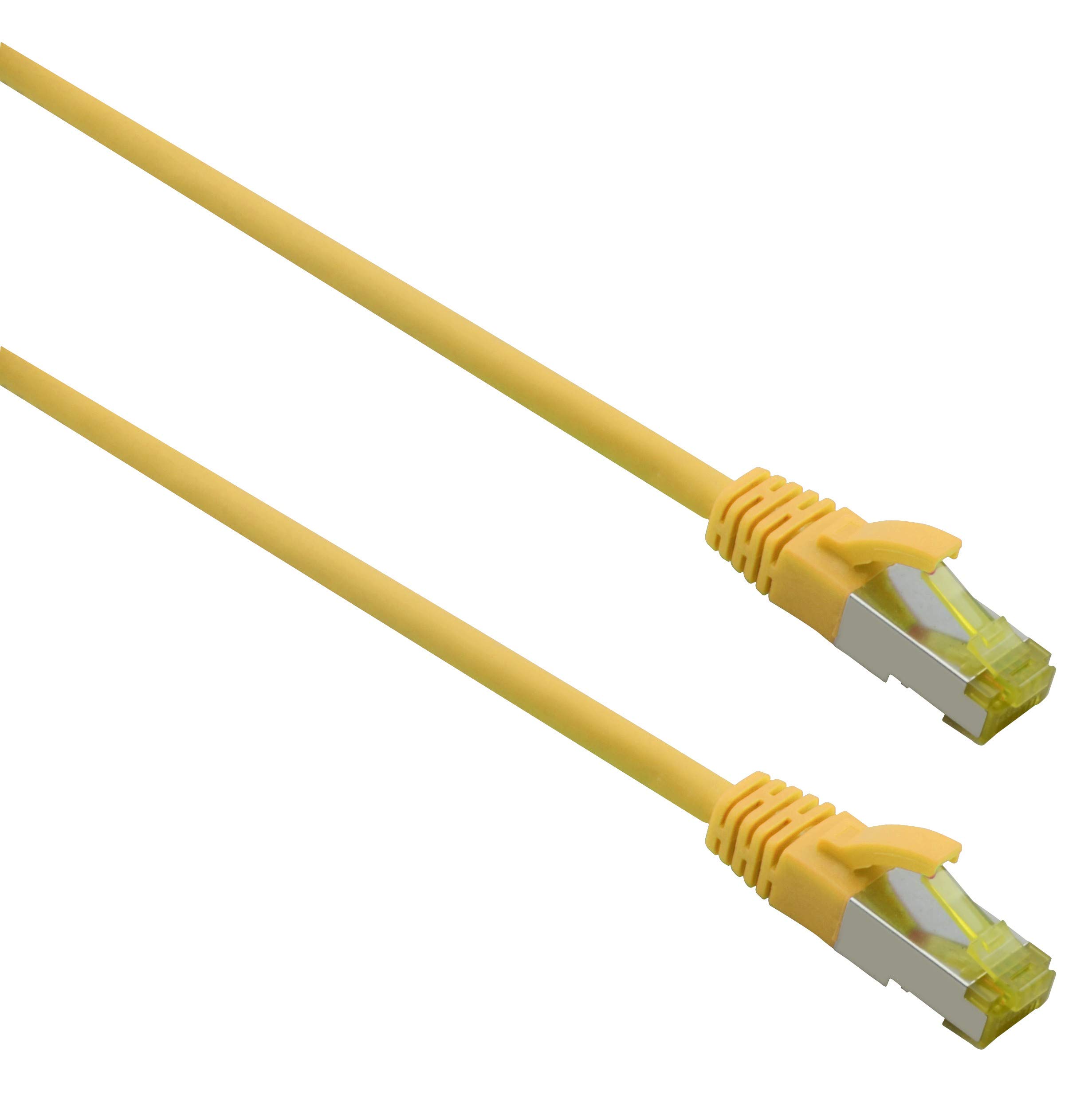 Helos Ultra Flex Patch Cable S/FTP Cat 6a TPE Yellow 25.0 m