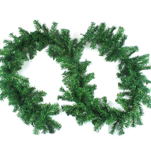Amacoam Fireplace Garland Christmas Garland Decorations Green