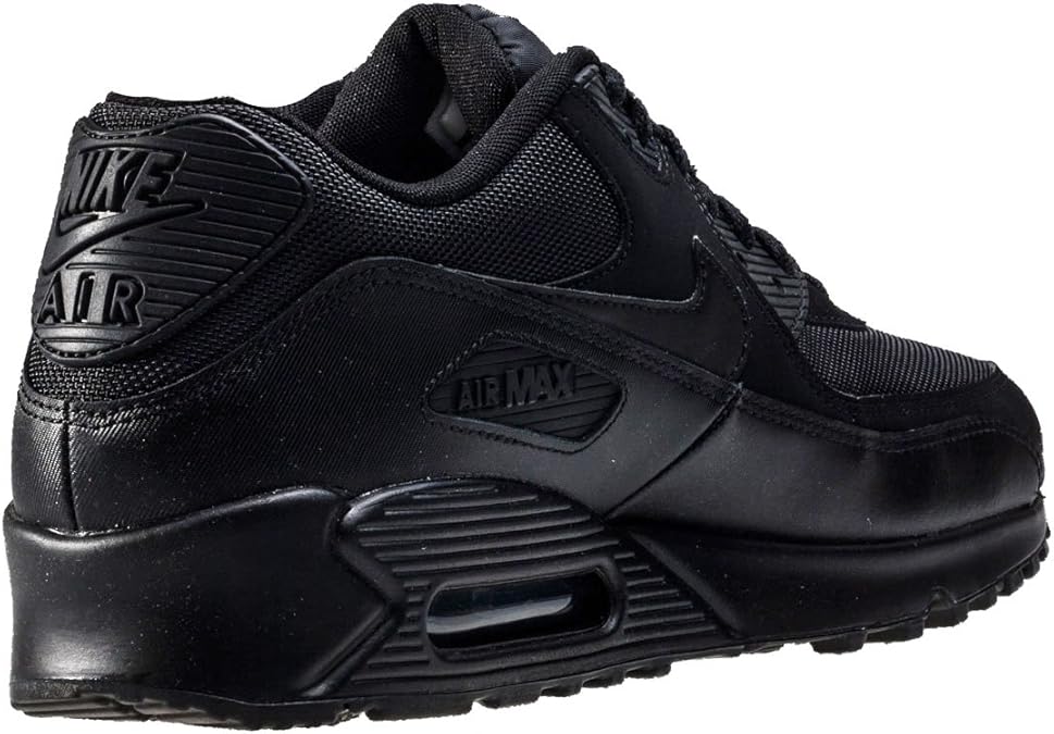 nike air max 90 black leather mens trainers