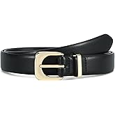 Earnda Belts for Women Faux Leather Waist Belt with Gold/Silver Buckle Casual Jeans Pants Dresses